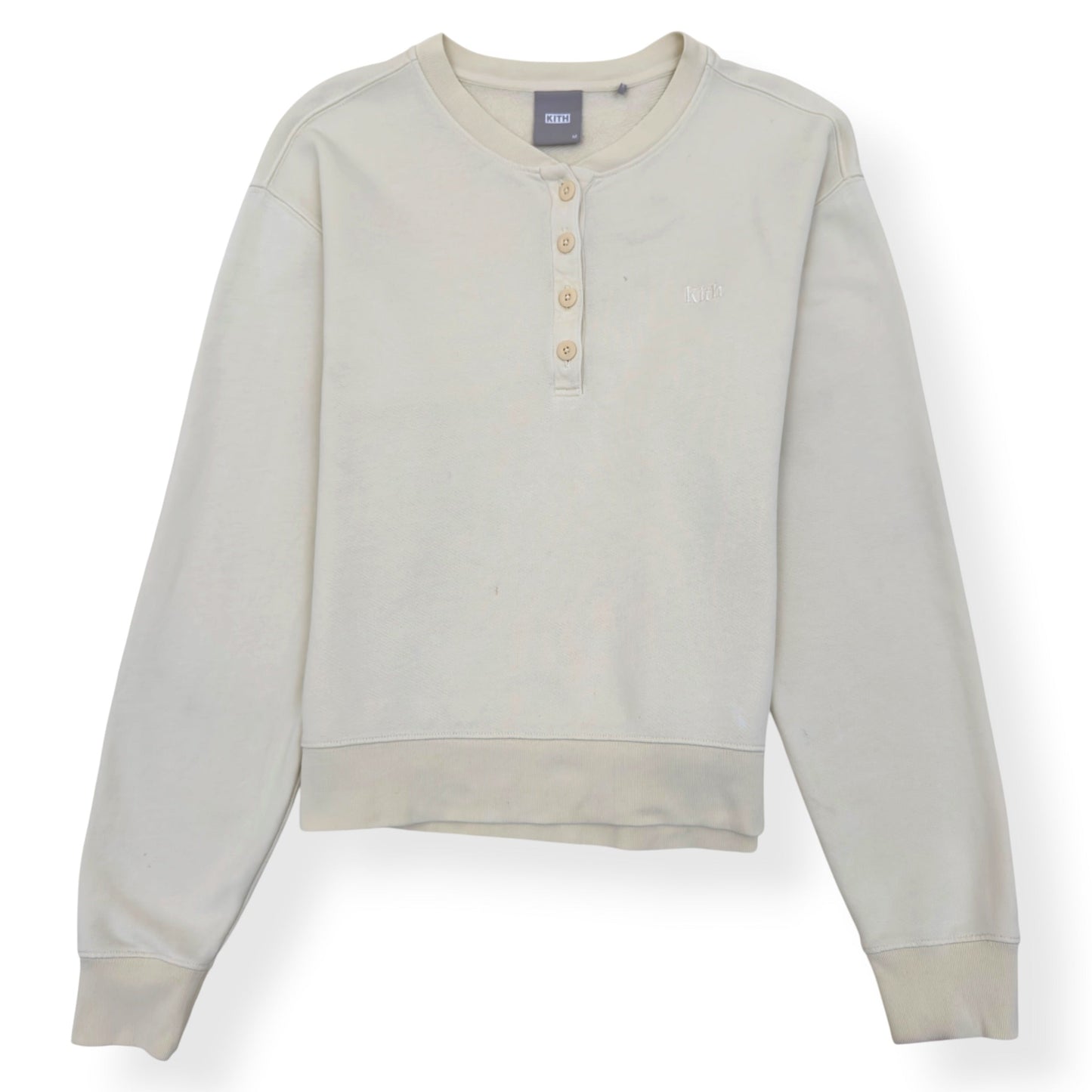 KITH HENLEY NELSON PULLOVER CREAM M | Medium, Cream