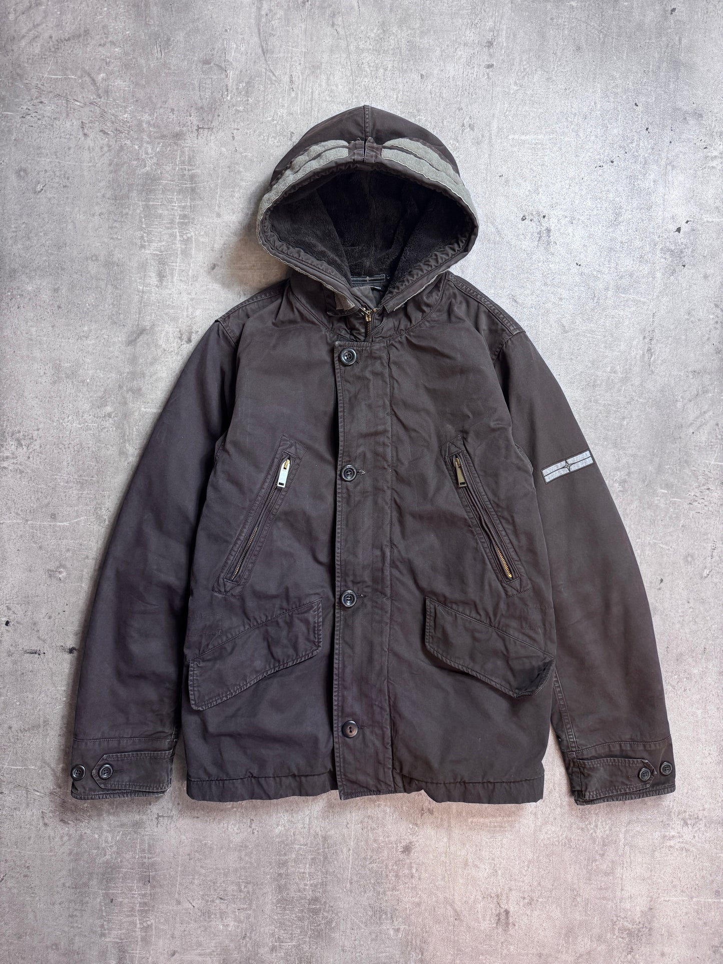 A/W 2005 Stone Island Brown Denims Parka Jacket
