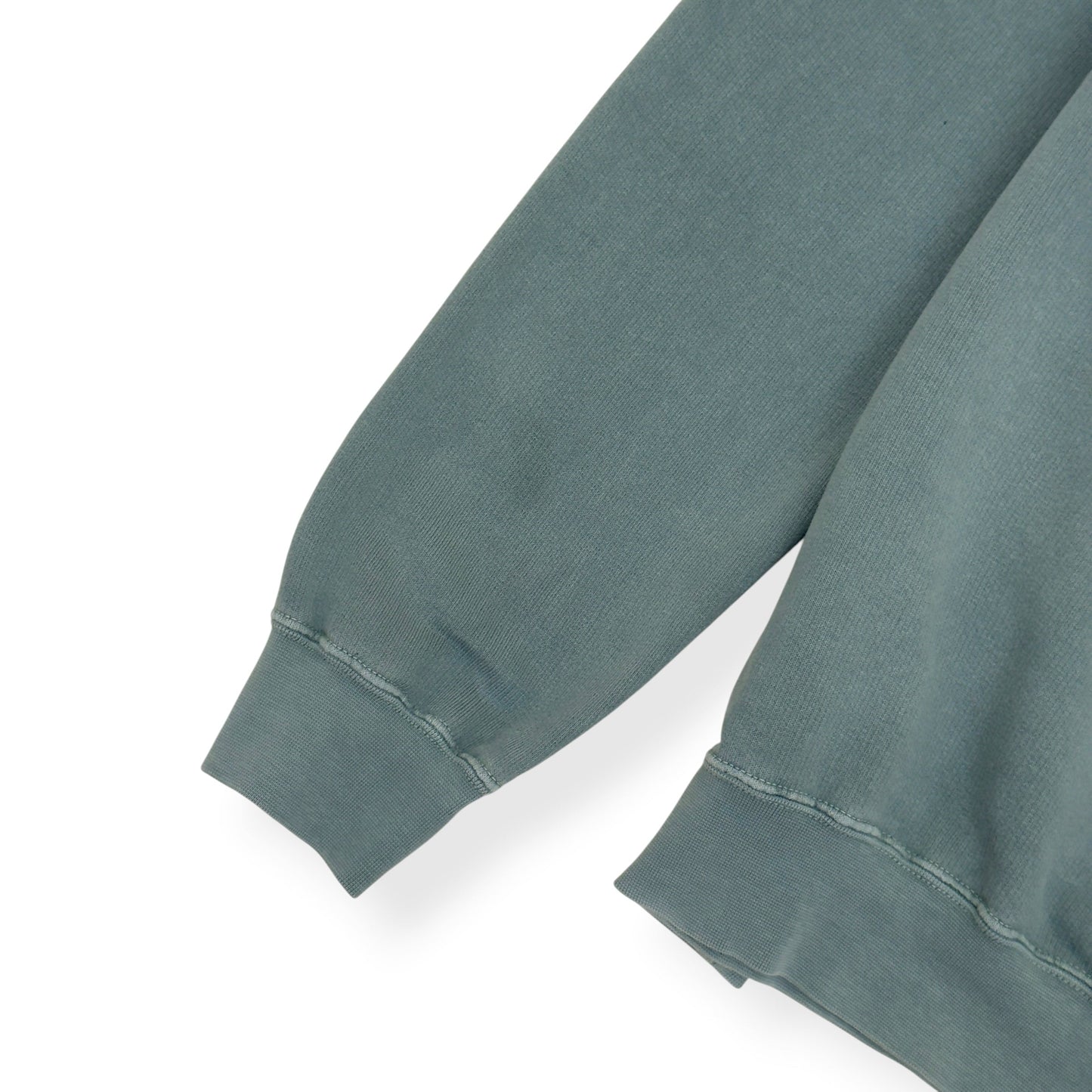 THOM SWEENEY GARMENT DYED COTTON HOODIE GREEN L | Large, Green