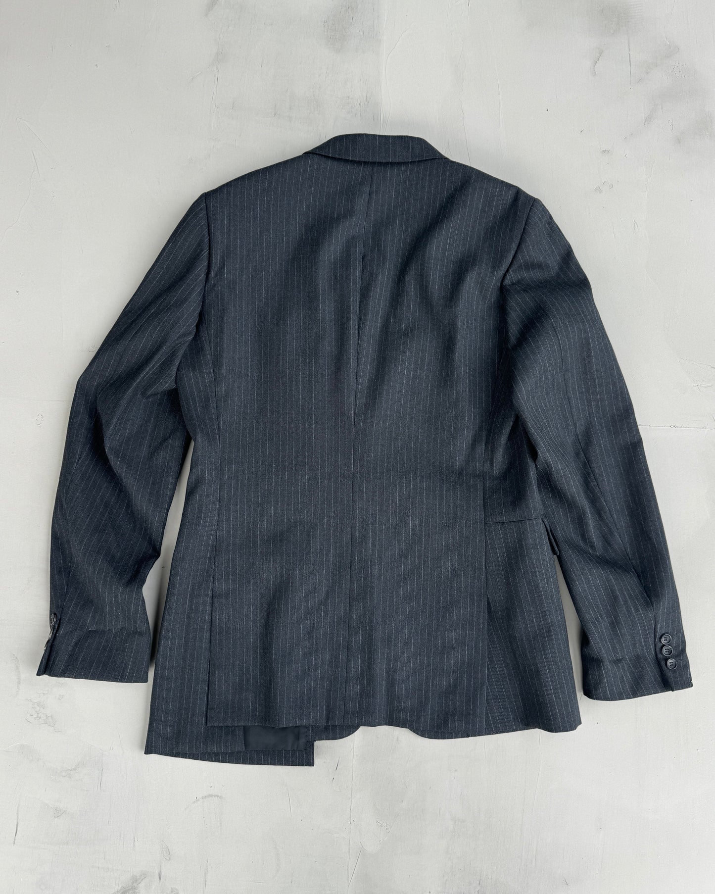 COMME DES GARCONS HOMME PLUS ASYMMETRIC WOOL BLAZER - L