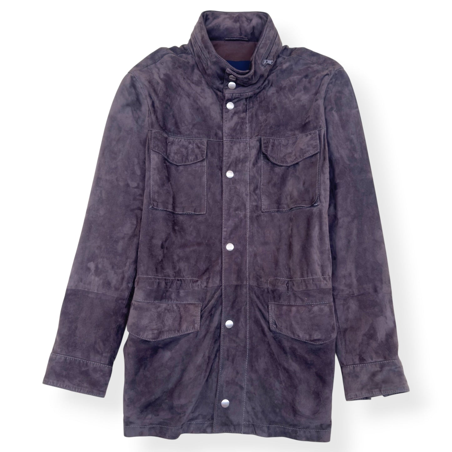 THOM SWEENEY SUEDE FIELD JACKET BROWN 52 / L | Large, Brown