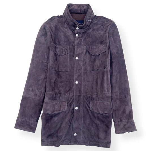 THOM SWEENEY SUEDE FIELD JACKET BROWN 52 / L | Large, Brown