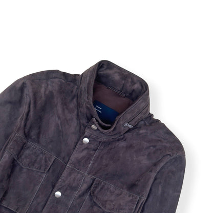 THOM SWEENEY SUEDE FIELD JACKET BROWN 52 / L | Large, Brown