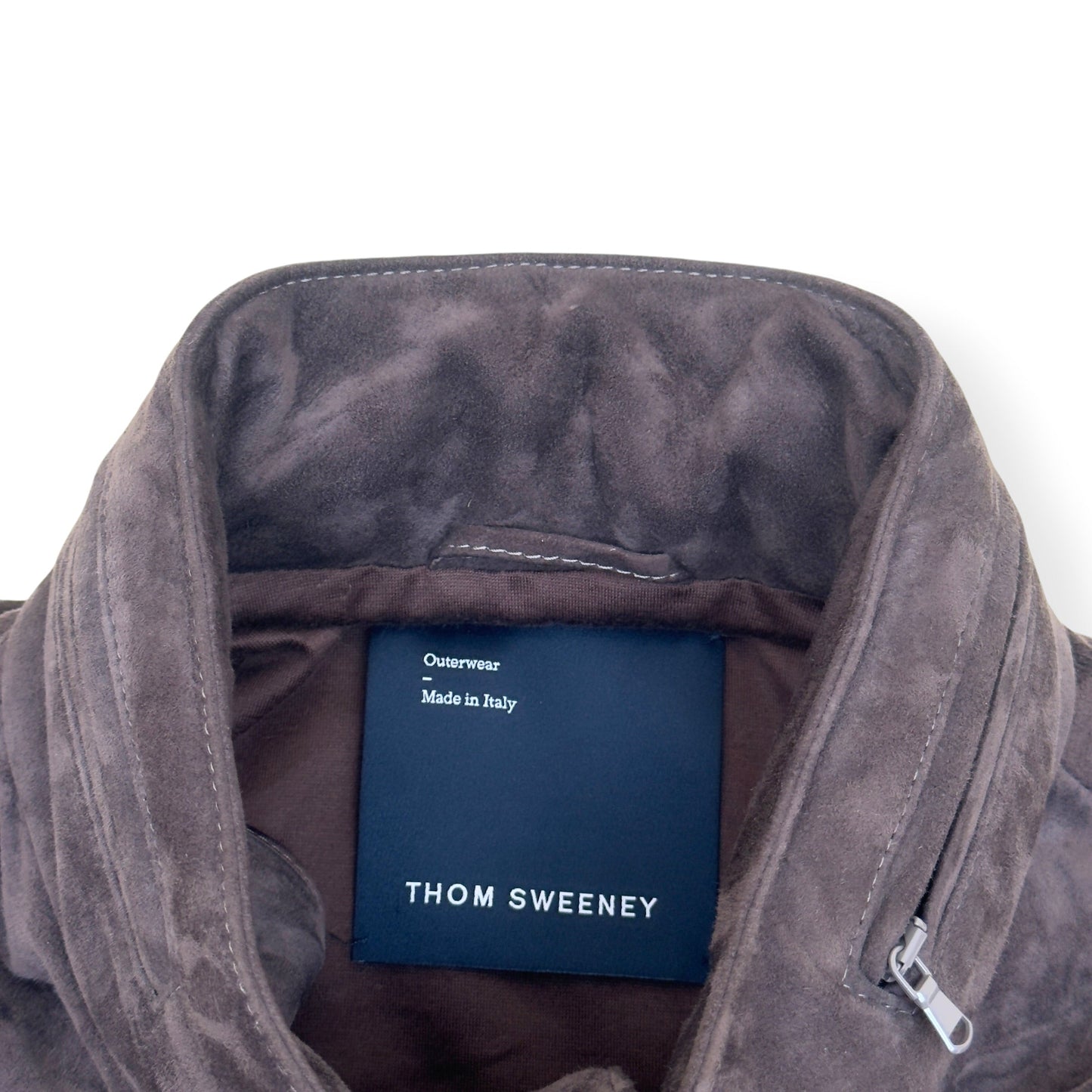 THOM SWEENEY SUEDE FIELD JACKET BROWN 52 / L | Large, Brown