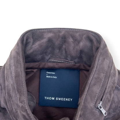 THOM SWEENEY SUEDE FIELD JACKET BROWN 52 / L | Large, Brown
