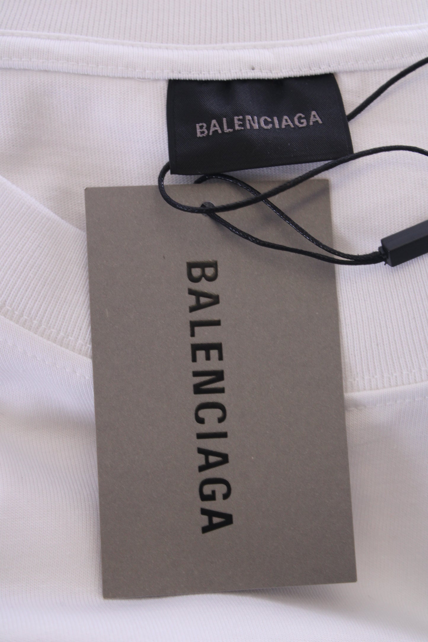 Balenciaga Graffiti Logo T-shirt White/ Black XXL | XXL, Black