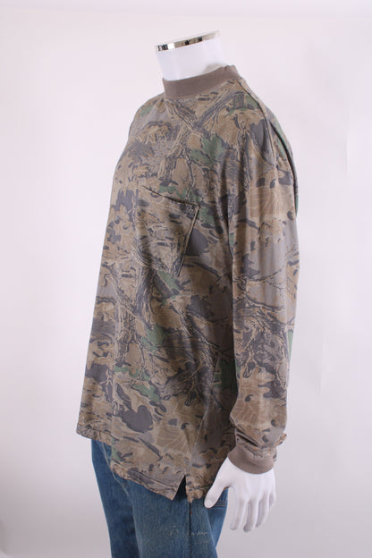 Yeezy Season 4 Mock Neck L/S T-shirt Camo S | Small, Camo