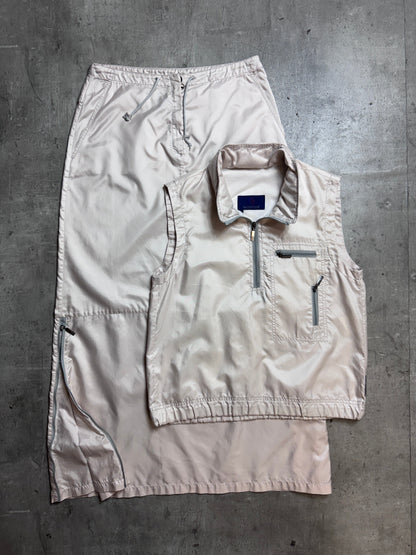 Moncler White Nylon Tehcnical Ski Set