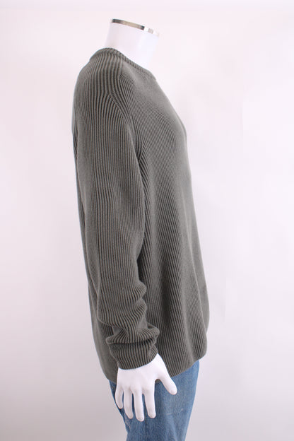 CP Company L/S Ribbed Knit Jumper Khaki XXL | XXL, Khaki