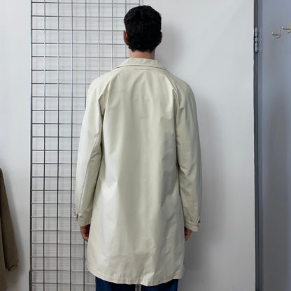Prada Sport Cream 00s Goretex Longline Trench Coat | Large, Cream