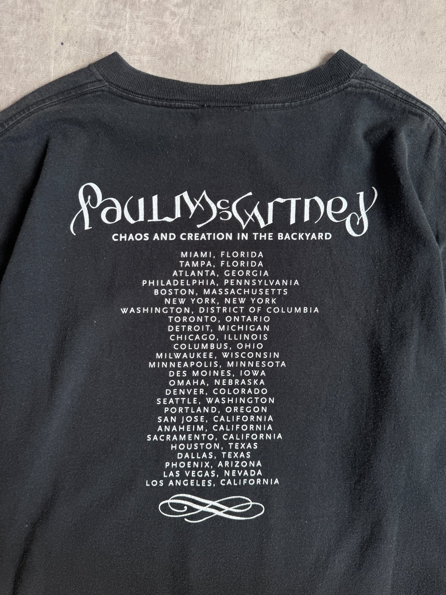 2005 Paul McCartney Chaos & Creation in the Backyard Graphic Tee