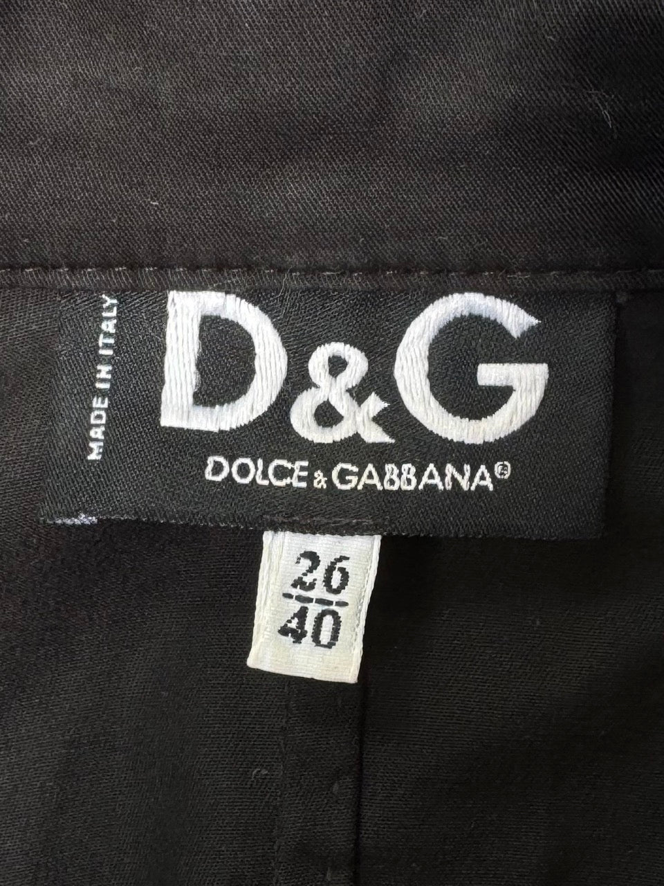 D&G Belted Detail Black Jacket