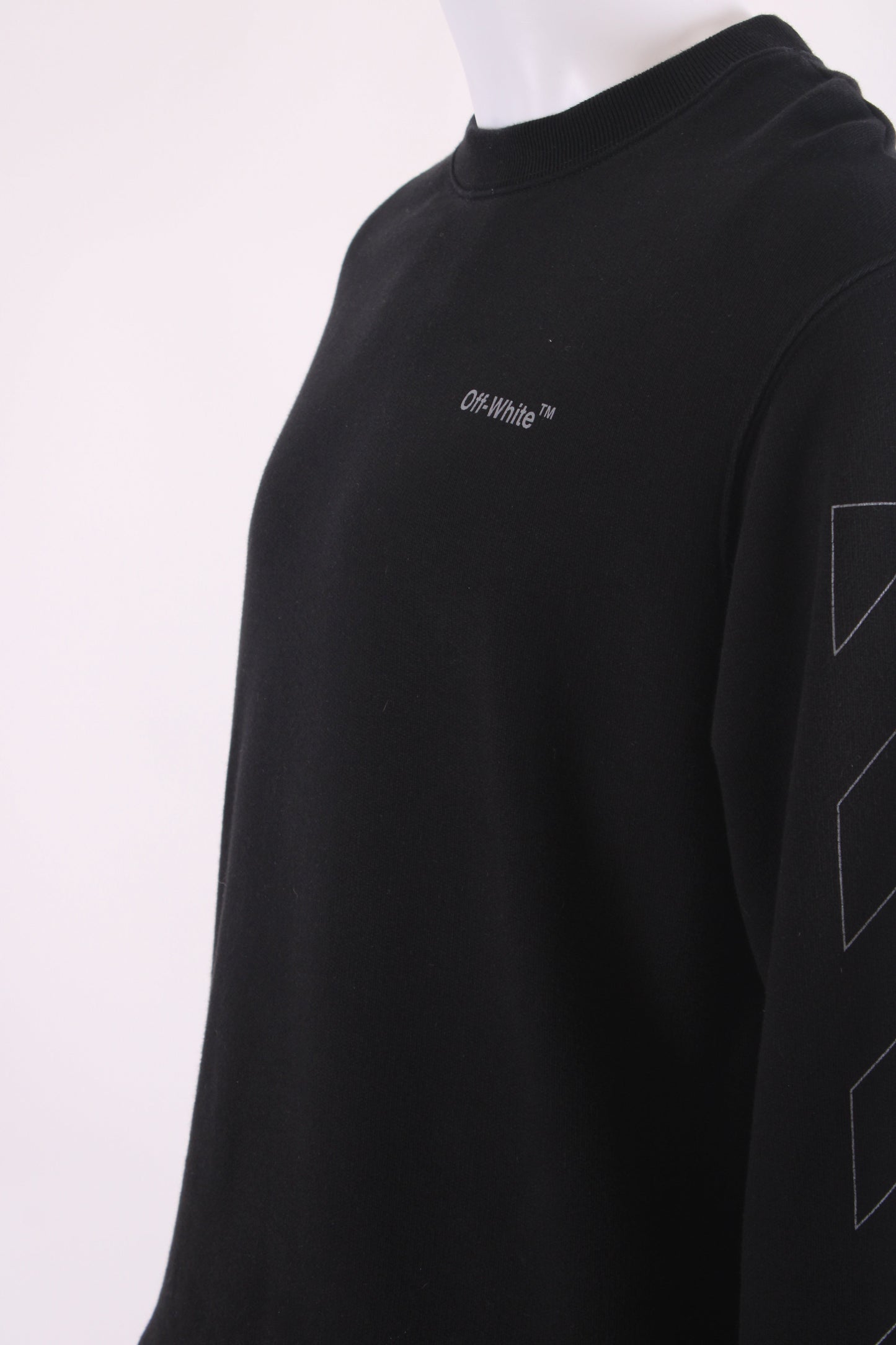 Off White Logo Sleeve Sweatshirt Black M | Medium, Black