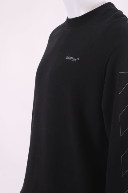 Off White Logo Sleeve Sweatshirt Black M | Medium, Black