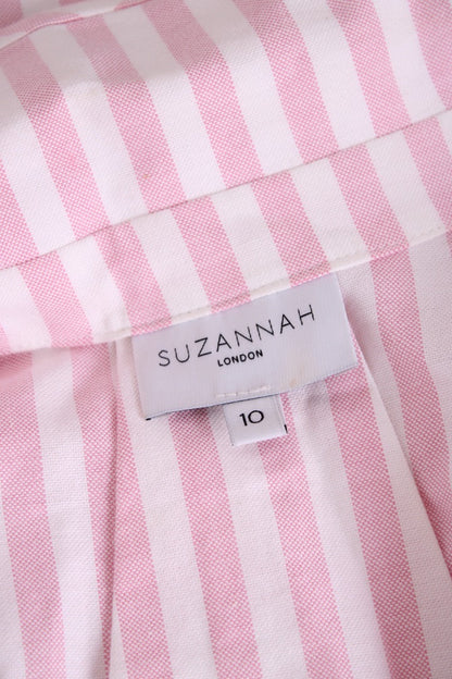 Suzannah S/S Stripe Mini Dress & Shorts Pink/ White 10 | Default Title, Pink