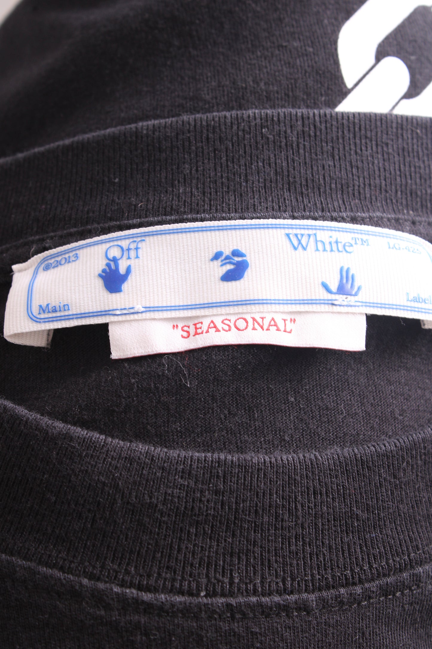 Off White L/S Logo Sweatshirt Black/ Grey M | Medium, Multicoloured