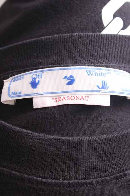 Off White L/S Logo Sweatshirt Black/ Grey M | Medium, Multicoloured