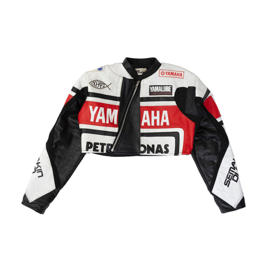 VT Rework : Yamaha Cropped Leather Racing Jacket
