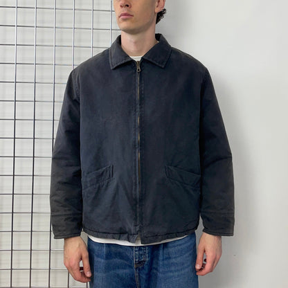 Boneville Dark Grey AW95 Boxy Canvas Jacket | Large, Grey