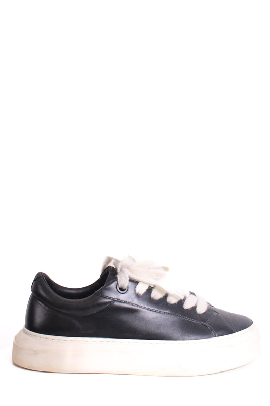 Cole Buxton Wilson Leather Trainers Black 44 | O/S, Black