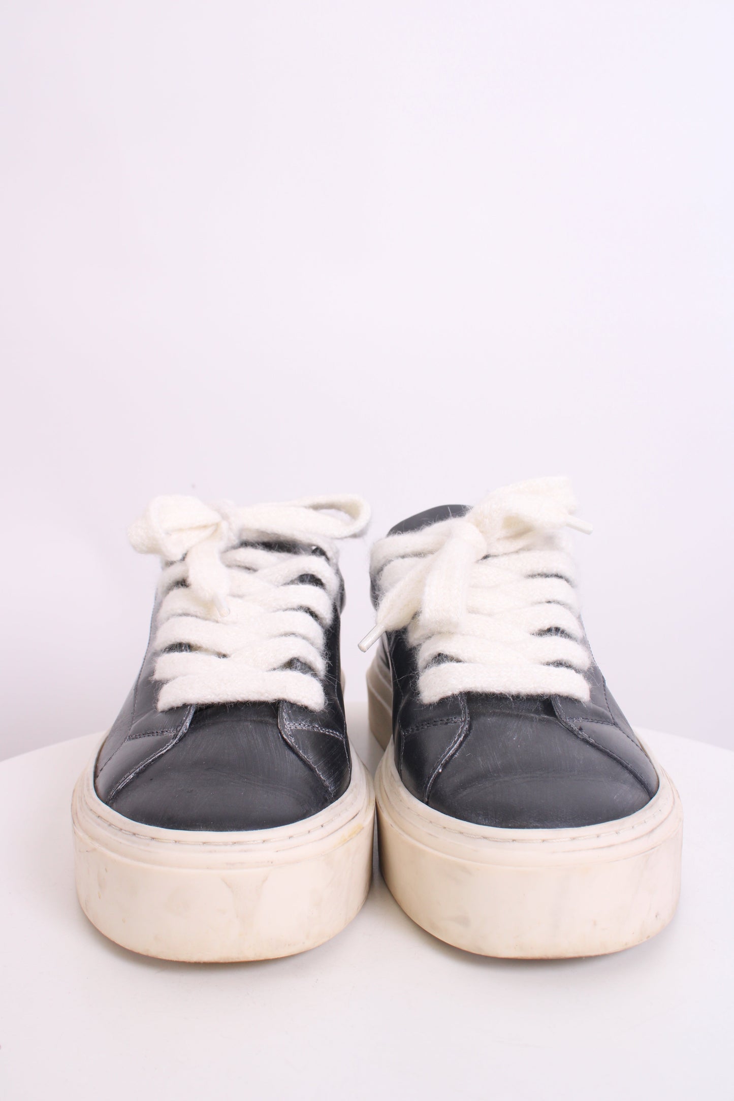Cole Buxton Wilson Leather Trainers Black 44 | O/S, Black