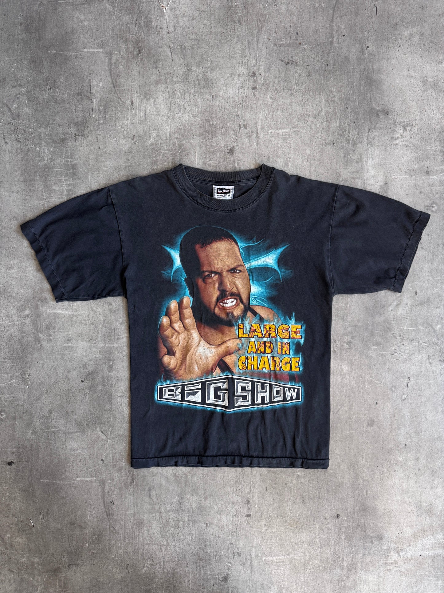 WWE Big Show 'Large & In Charge' Faded Black Graphic Tee | Large, Multicoloured