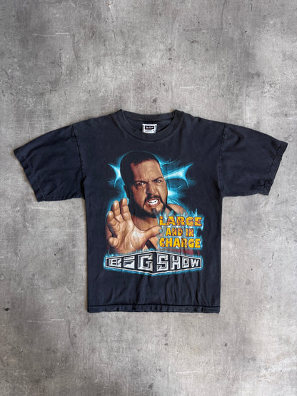 WWE Big Show 'Large & In Charge' Faded Black Graphic Tee | Large, Multicoloured