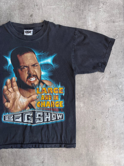 WWE Big Show 'Large & In Charge' Faded Black Graphic Tee | Large, Multicoloured