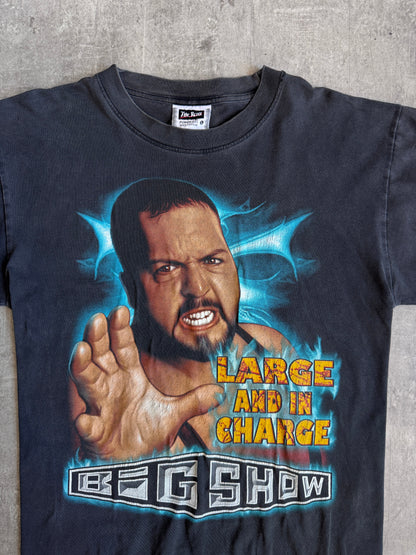 WWE Big Show 'Large & In Charge' Faded Black Graphic Tee | Large, Multicoloured