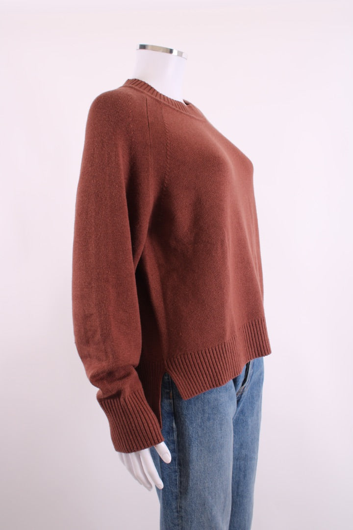 Joseph L/S Jumper Brown M | Default Title, Brown