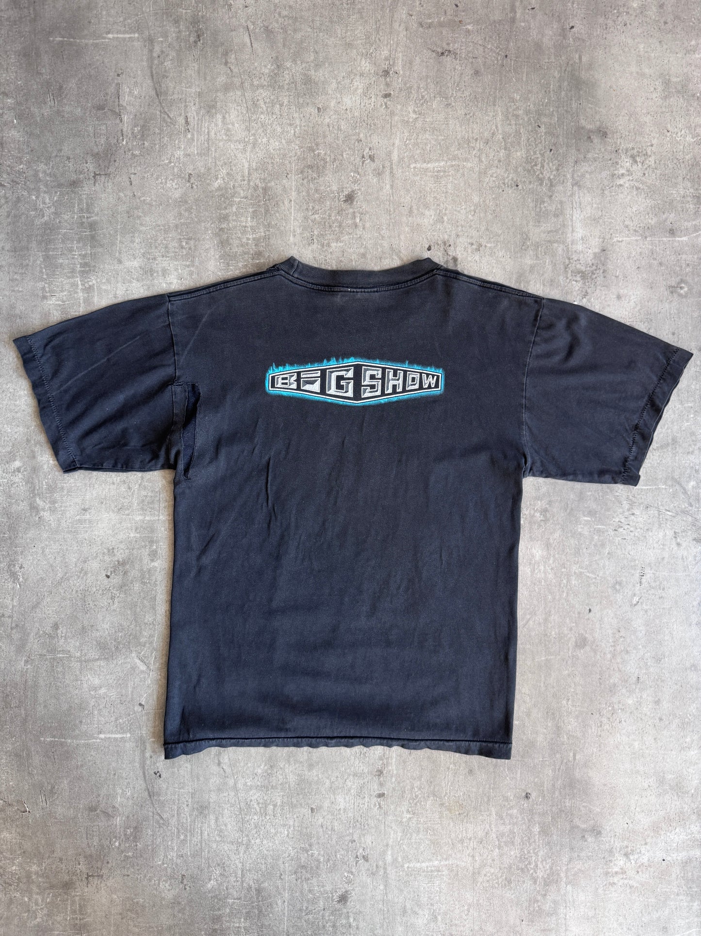 WWE Big Show 'Large & In Charge' Faded Black Graphic Tee | Large, Multicoloured