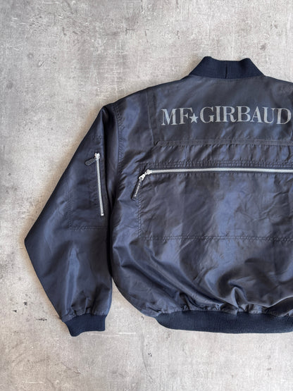 1990's Marithe Francois + Girbaud Nylon Multi-Pocket Tech Bomber | Large, Multicoloured