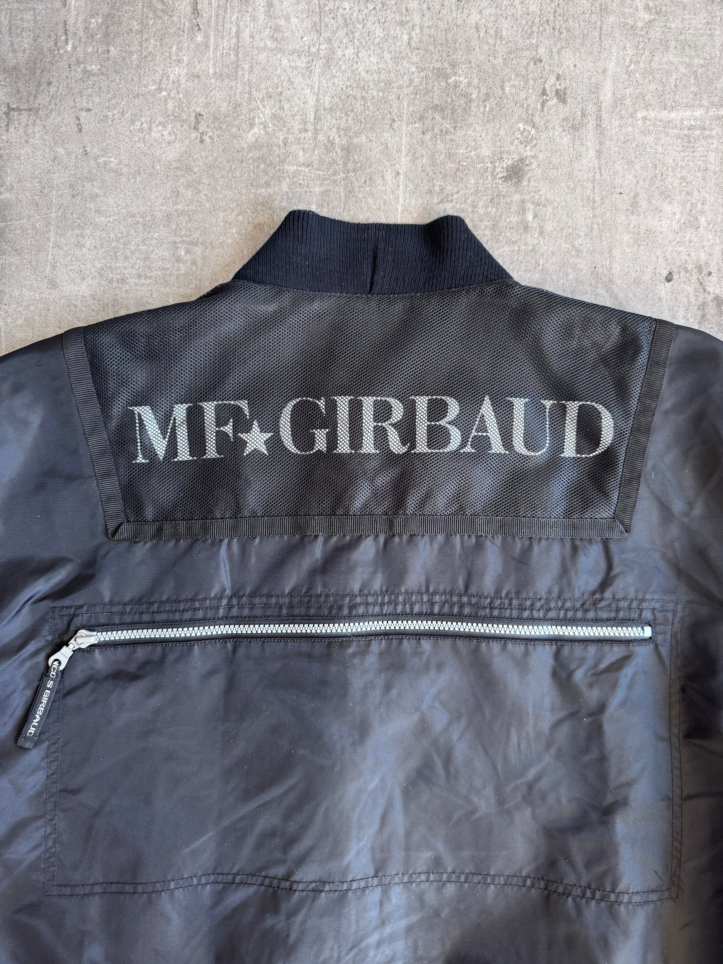 1990's Marithe Francois + Girbaud Nylon Multi-Pocket Tech Bomber | Large, Multicoloured