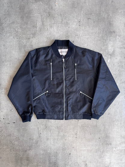 1990's Marithe Francois + Girbaud Nylon Multi-Pocket Tech Bomber | Large, Multicoloured