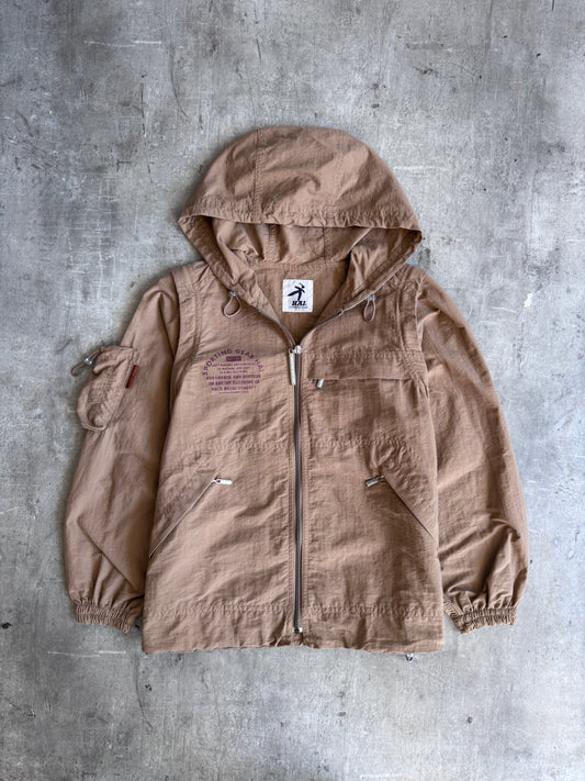 Issey Miyake Hai Sporting Gear Brown Modular Tech Jacket