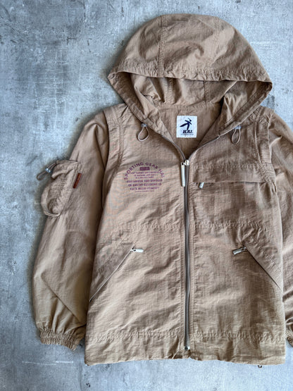 Issey Miyake Hai Sporting Gear Brown Modular Tech Jacket | Medium, Multicoloured