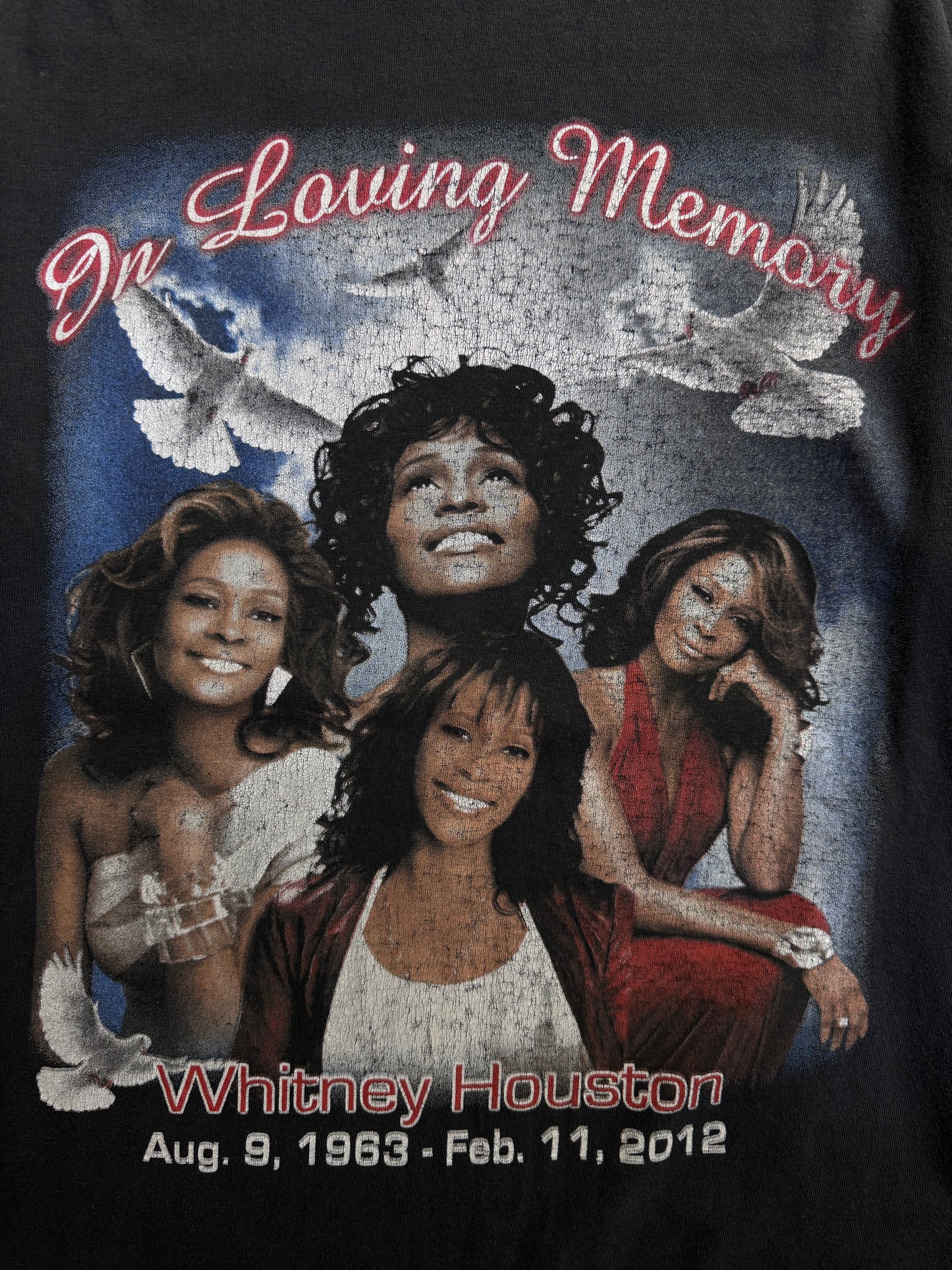 2012 Whitney Houston Memorial Graphic Tee