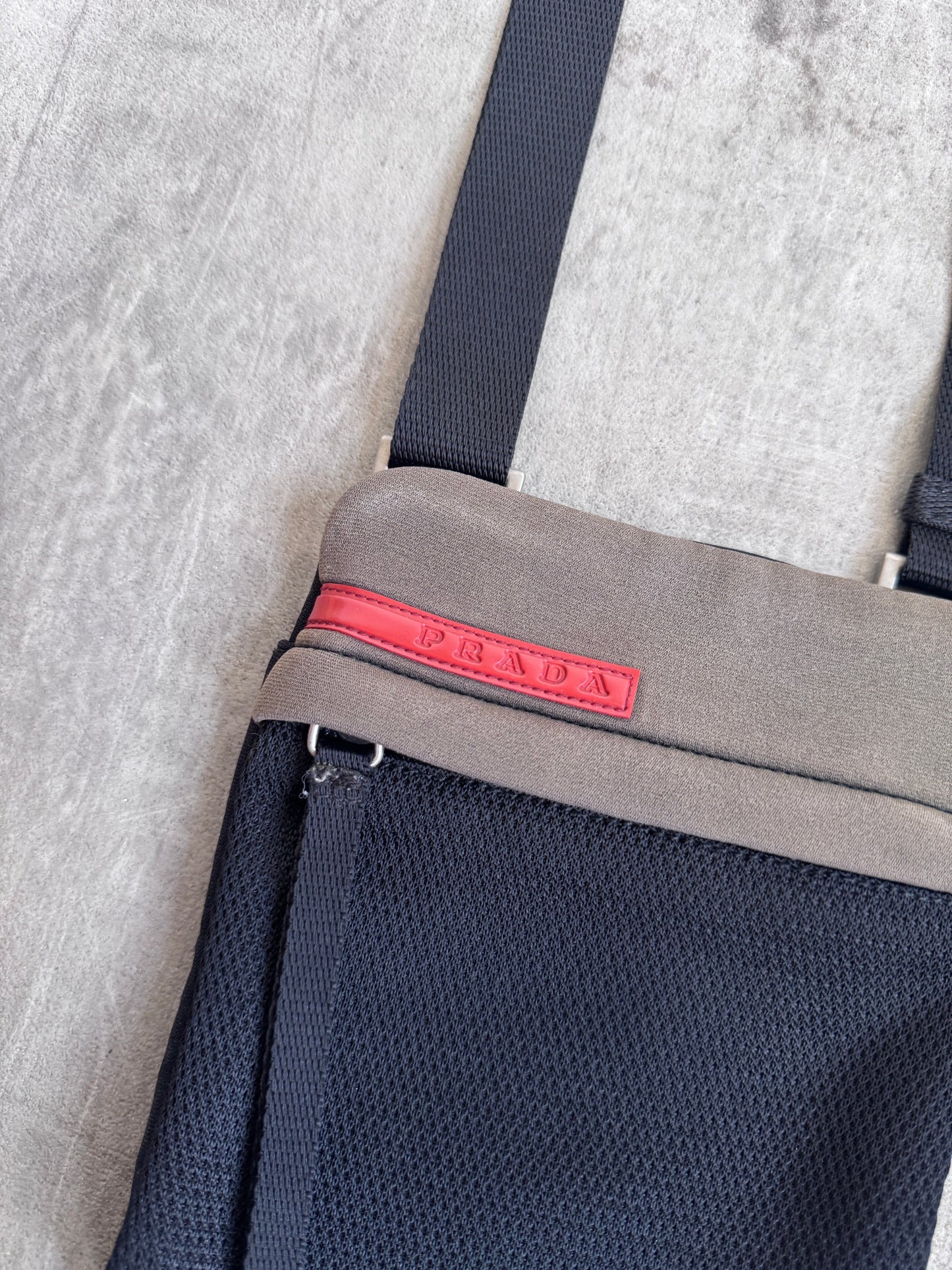 Prada Sport 1999 Black Neoprene Messanger Bag