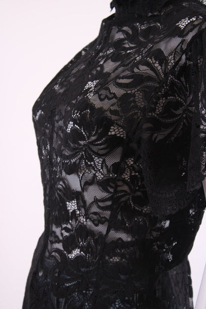 Paco Rabanne S/S Lace Top Black 10 | Default Title, Black