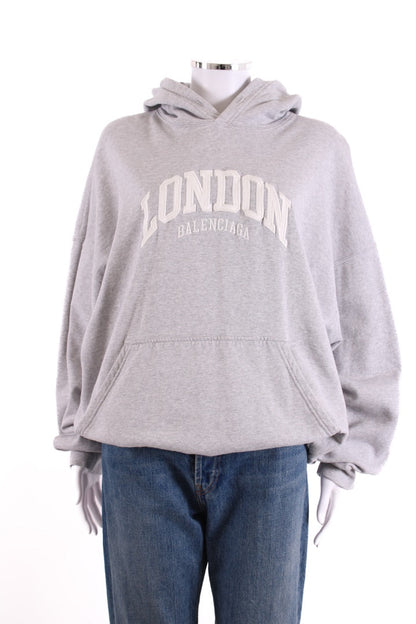 Balenciaga London City Hoodie Grey/ White M | Default Title, Grey