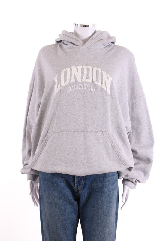 Balenciaga London City Hoodie Grey/ White M | Default Title, Grey