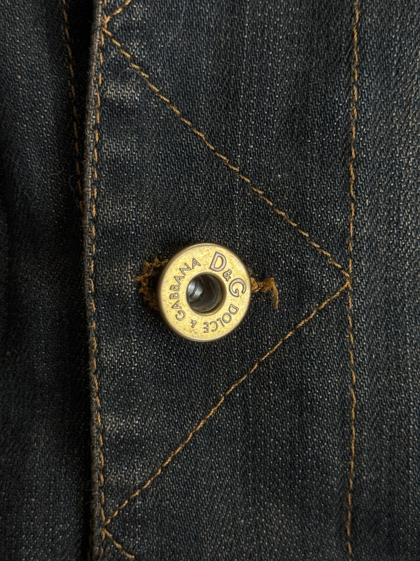 Dolce and Gabbana Tweed Hybrid Denim Jacket