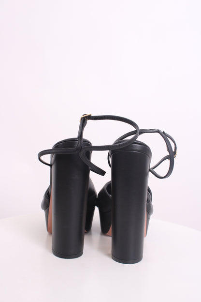 Aquazzura Twist Platfrom Heels Black 39 | O/S, Black