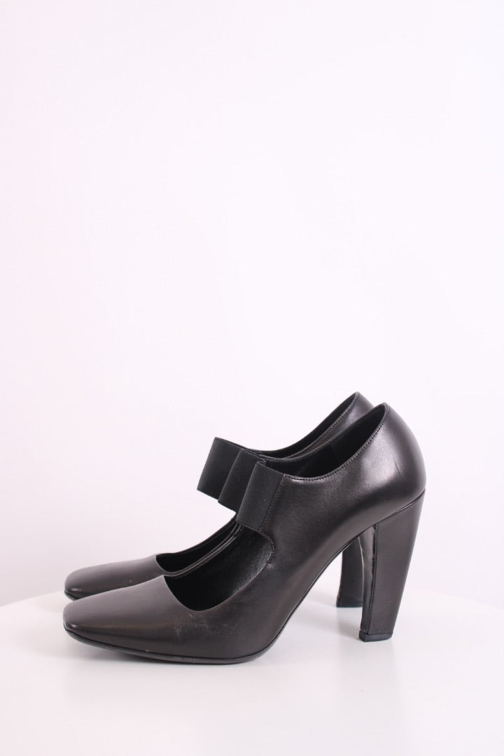 Prada Mary Jane Heels Black 39.5 | DEFAULT TITLE, Black