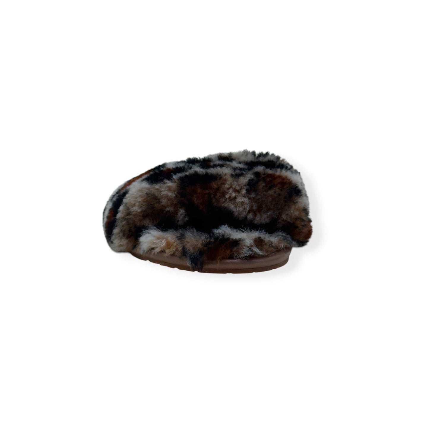 UGG FLUFF YEAH SLIDE II LEOPARD PRINT SLIPPER BROWN UK7 | UK 7, Brown
