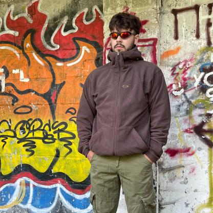 Oakley Full Zip Fleece Hooded Jacket (L) | Default Title, Multicoloured