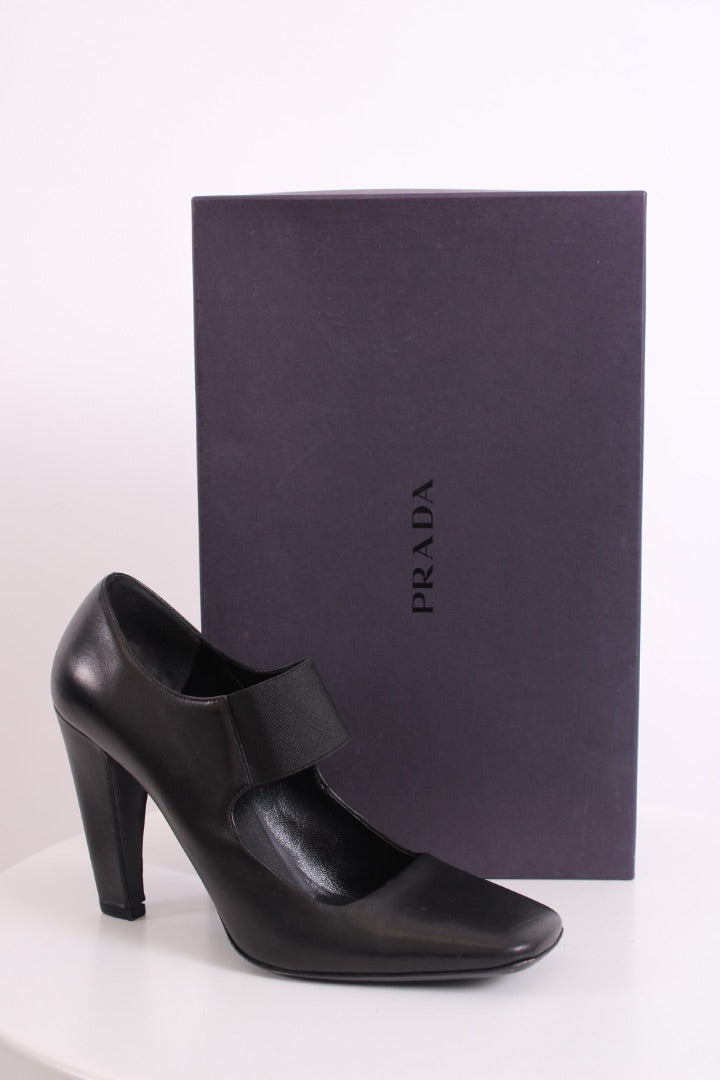 Prada Mary Jane Heels Black 39.5 | DEFAULT TITLE, Black