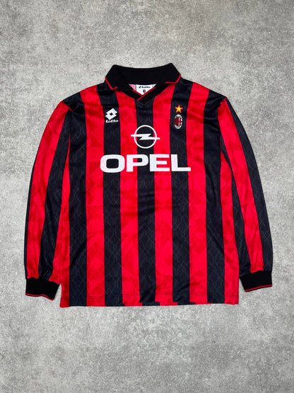 1995/96 AC Milan Home '18 ' Baggio Long Sleeve Football Shirt