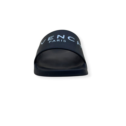 GIVENCHY PARIS LOGO RUBBER SLIDE BLACK 37 / UK4 | UK 4, Black