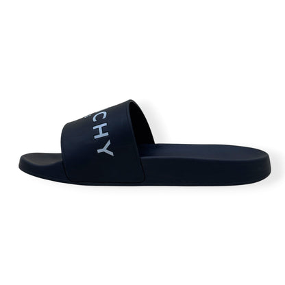 GIVENCHY PARIS LOGO RUBBER SLIDE BLACK 37 / UK4 | UK 4, Black